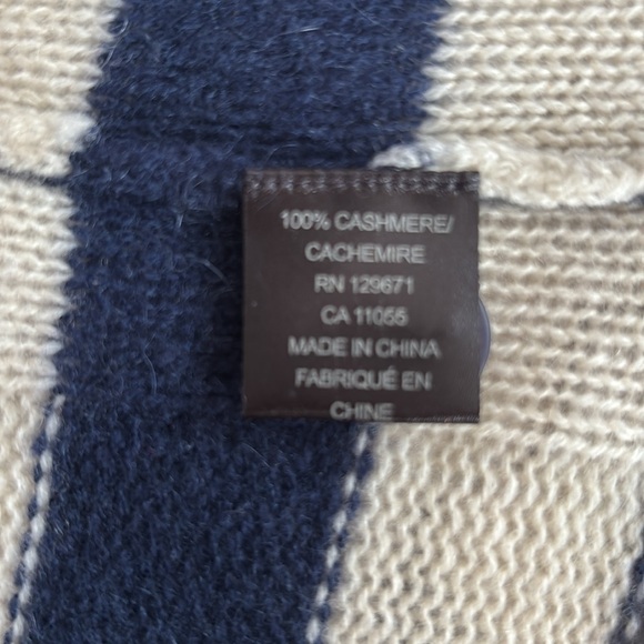 360 Cashmere.  NWOT. XS Cashmere Striped Cardigan - Picture 4 of 7